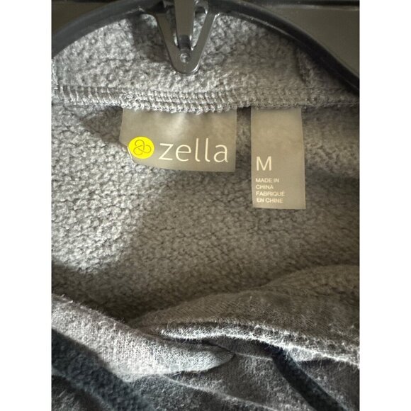 Zella Gray Camo Hooded Sweatshirt With Kangaroo Pocket Size M - Picture 3 of 3